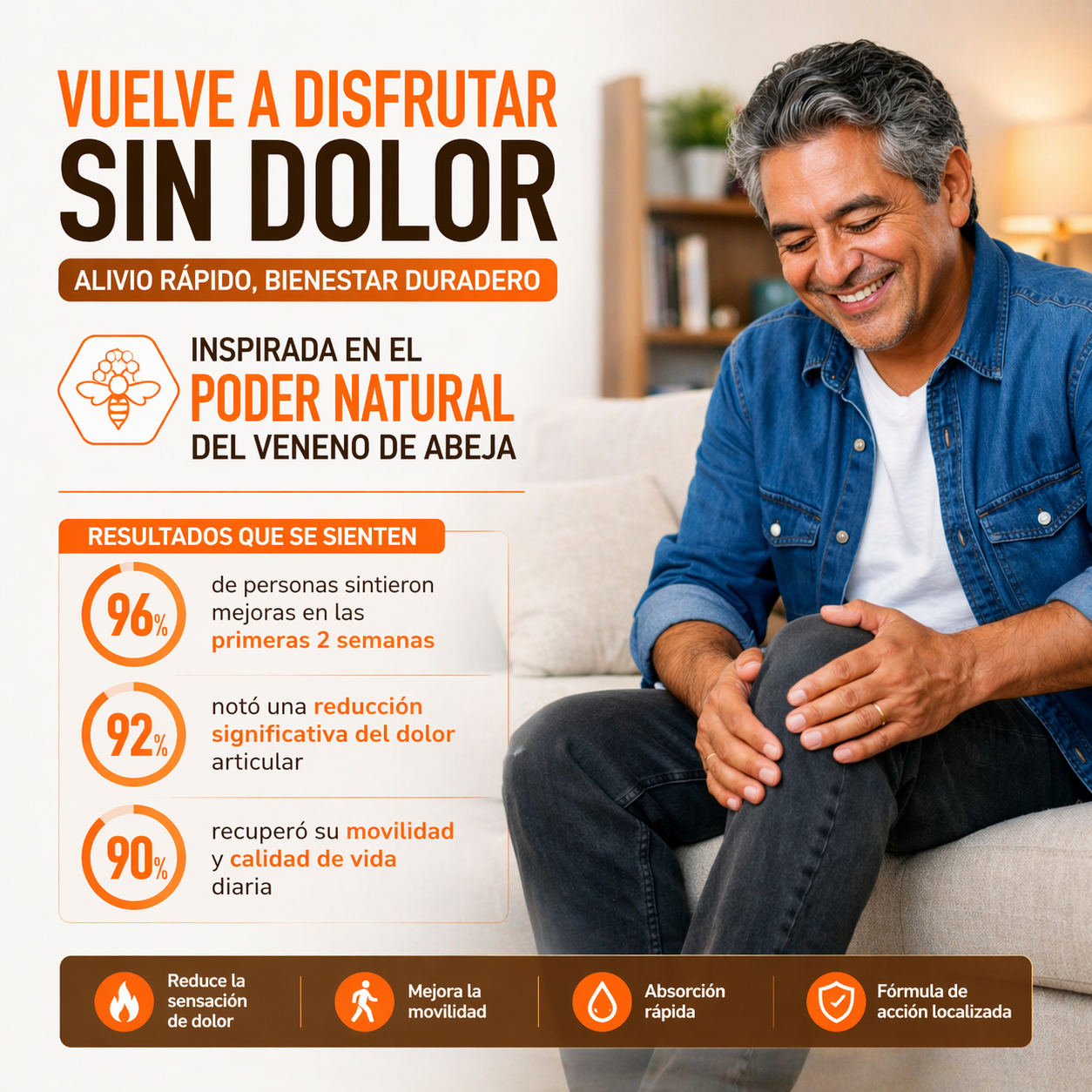 SORALEA® Crema con Apitoxina - Alivio Articular Rápido.