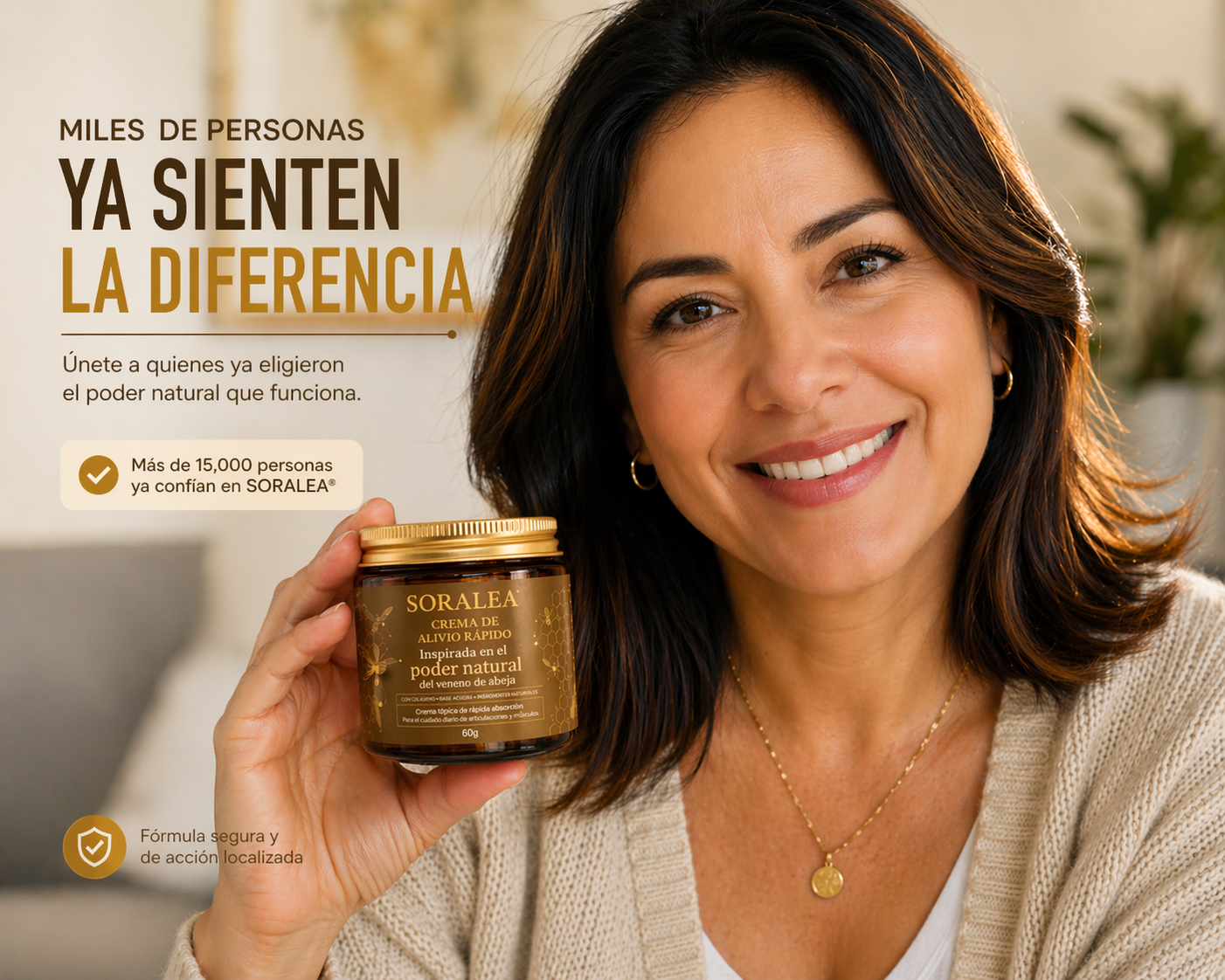 SORALEA® Crema con Apitoxina - Alivio Articular Rápido.