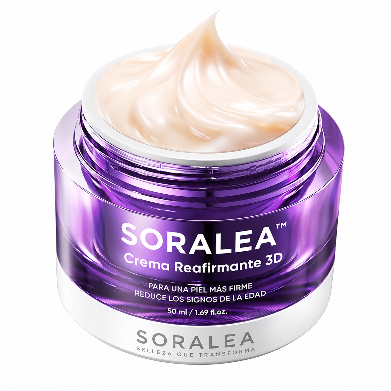 Crema Lifting Facial Coreana · Probióticos y 17 Péptidos · Soralea 3D